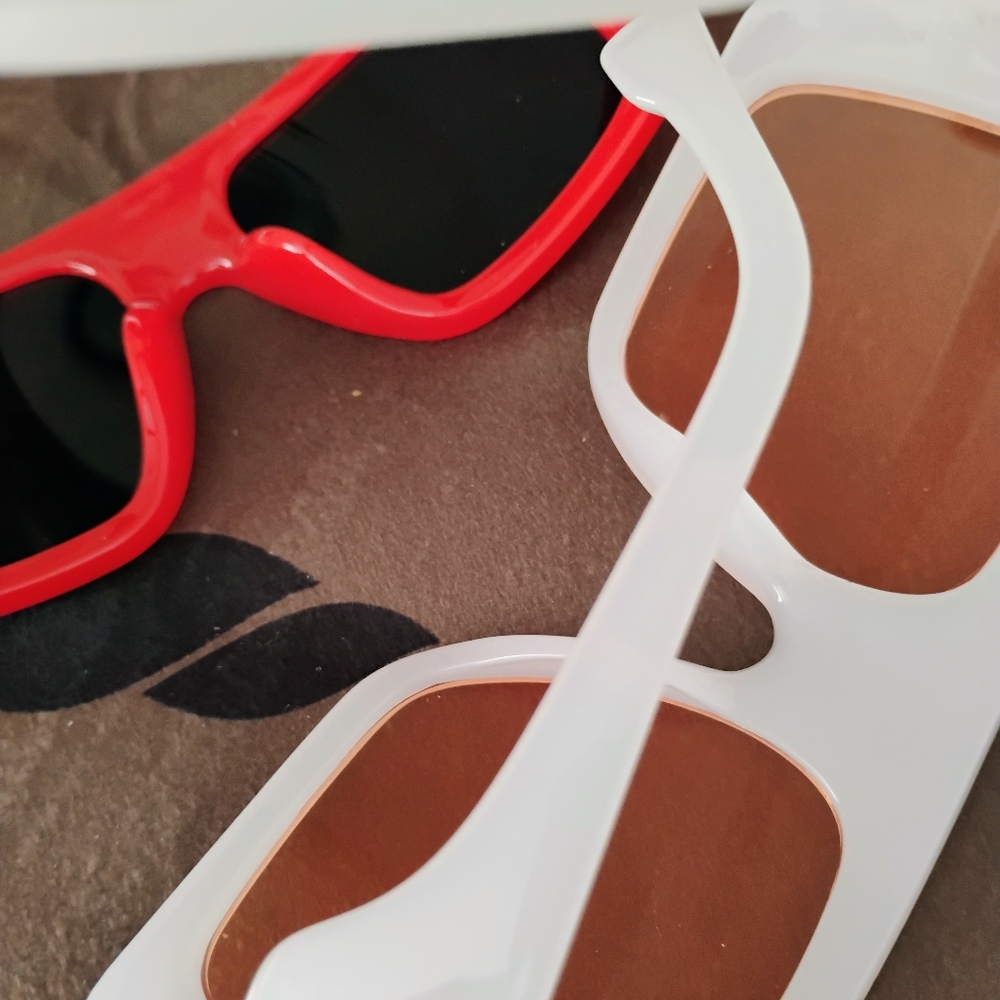 🔥New Glam Chic Vanilla 2025 Oversized Punk Anti-Glare Model Future AC Lens - Picture 3 of 5